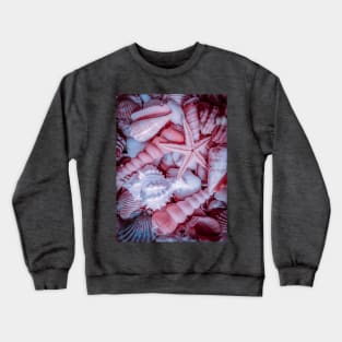 Summer Pink Seashells Starfish Nature Crewneck Sweatshirt